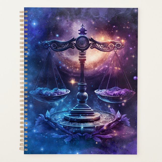 Panneau Libra Zodiac Aquarelle Design (Devant)