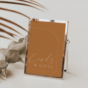 Panneau Mariage Arch Modern Terracotta Cartes & Ca