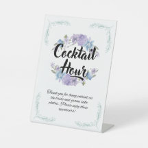 Panneau Mariage de l'heure du cocktail