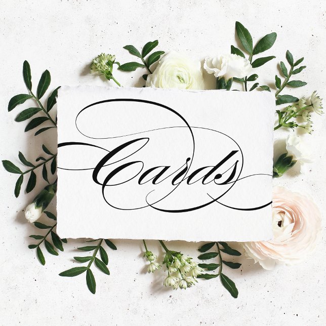 Panneau Mariage des cartes de calligraphie noir él (Créateur téléchargé)