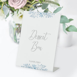 Panneau Mariage Dessert Bar Eucalyptus Bleu