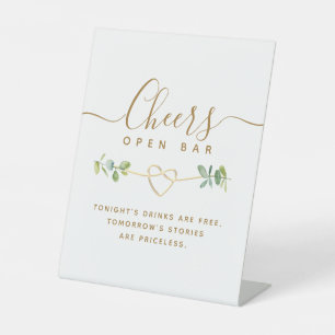 Panneau Mariage Eucalyptus Open Bar