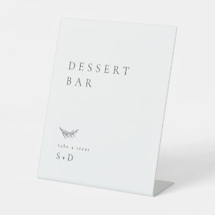 Panneau Mariage minimaliste de la barre de dessert