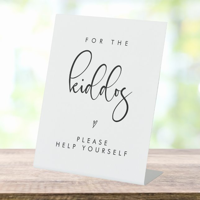 Panneau Mariage minimaliste moderne Kiddos Table (Créateur téléchargé)