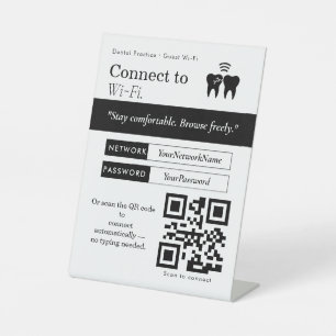 Panneau minimal de connexion au Wi‑Fi QR Code   Wi