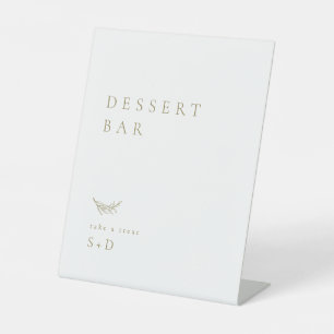 Panneau minimaliste Mariage de la barre de dessert