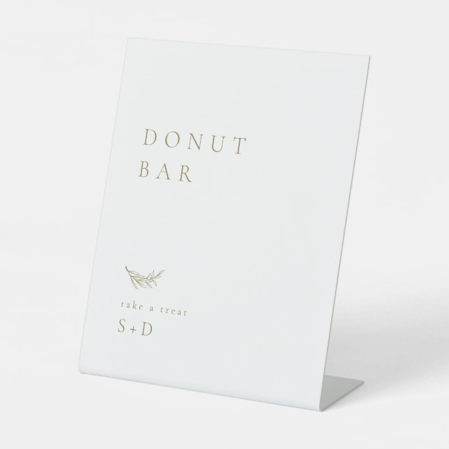 Panneau minimaliste Mariage de la barre de Donut d (Recto)