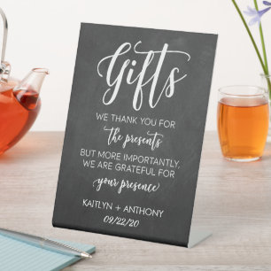 Panneau moderne Chalkboard Mariages Cadeaux