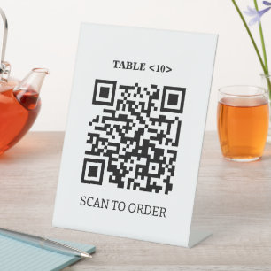 Panneau Numéro de table, analyse du code QR pour c