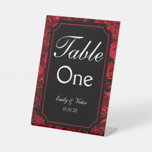 Panneau Numéro de table gothique