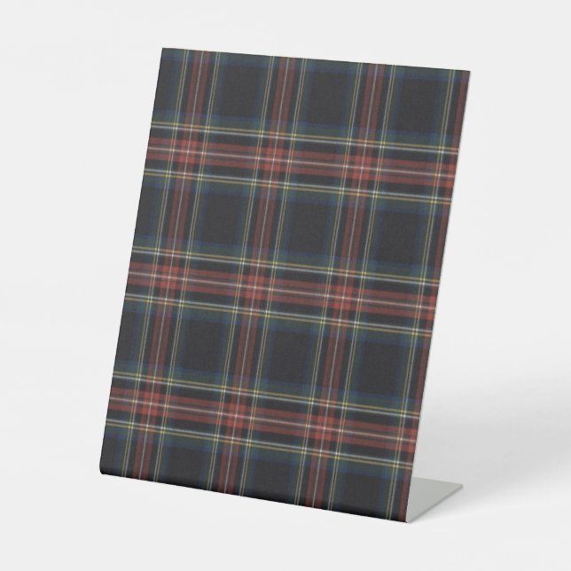Panneau Pedestal en plastique Tartan 8" X 10" (Recto)