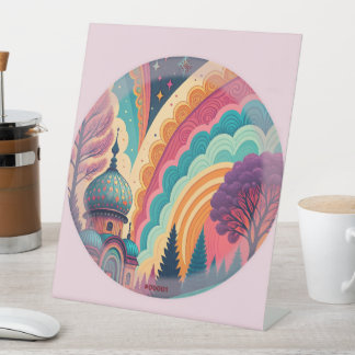 Panneau Pedestal Imaginaire Pastel - Personnalisab