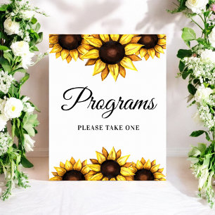 Panneau Programmes de tournesol Poster floral Mari
