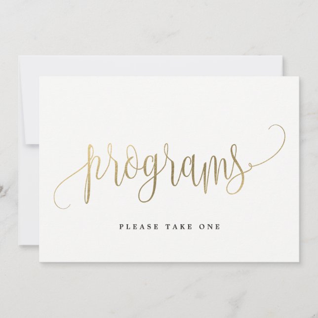 Panneau Programmes - Jolie calligraphie (Devant)