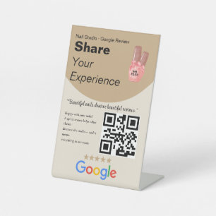 Panneau QR Code Partagez Votre Expérience Bold Sab