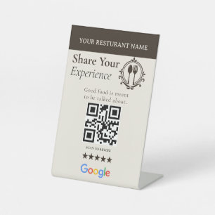 Panneau QR Code Partagez Votre Expérience Neutre M