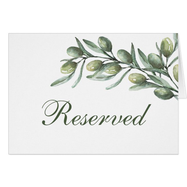 Panneau réservé aux feuilles d'olivier. Mariage de (Devant Horizontal)