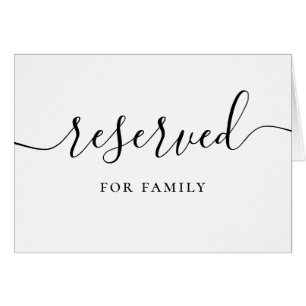 Panneau réservé du mariage de script noir et blanc