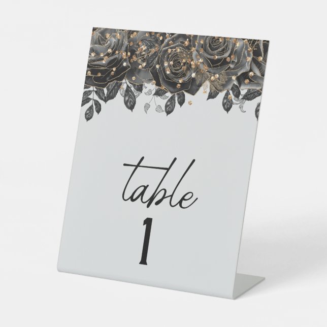 Panneau Rose noir Tableau 1 (Recto)