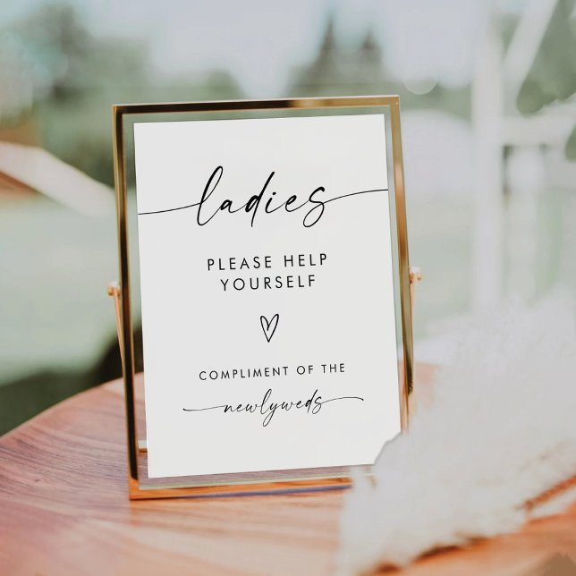 Panneau Salle de bain minimaliste pour dames (Créateur téléchargé)