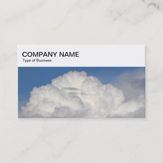 Panneau supérieur - Cumulonimbus Cloud Carte de vi (Devant)