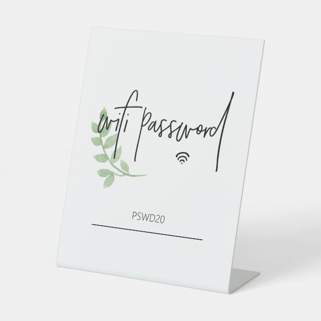 Panneau supérieur de la table de mot de passe Wifi (Recto)