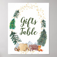 Panneau Tableau Cadeaux Baby showers d'attente rap