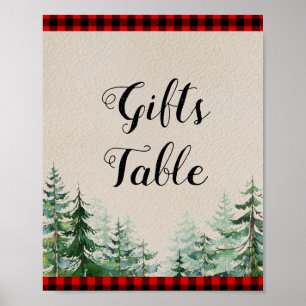 Panneau Tableau Cadeaux de bûcherons