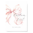 Panneau Tableau Texte Personnalisé Pink Bow