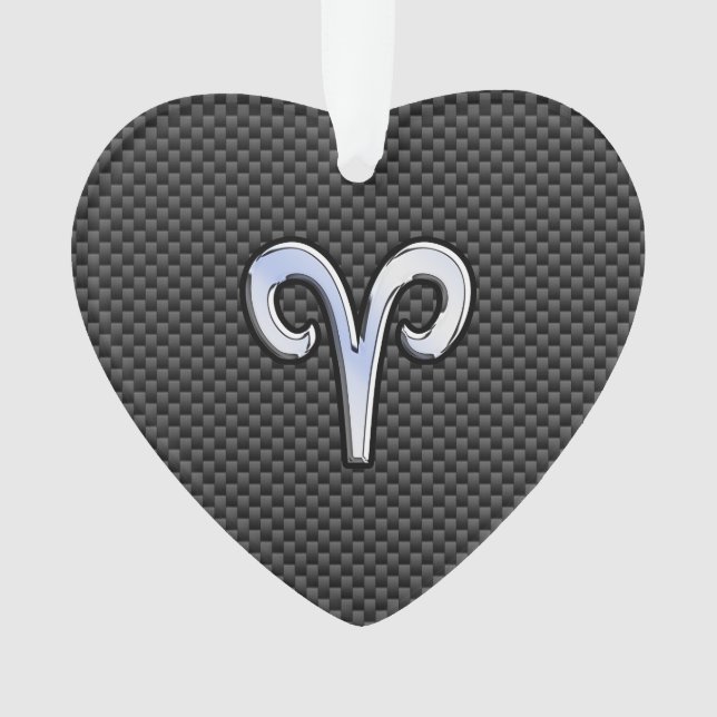 Panneau Zodiac Silver Aries Black Carbon Fibre Pri (devant)