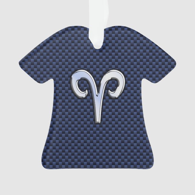 Panneau Zodiac Silver Aries Bleu Carbone Fibres Im (devant)