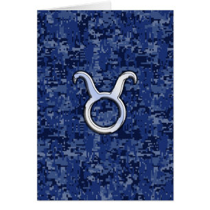Panneau Zodiac Taurus sur Camouflage numérique ble
