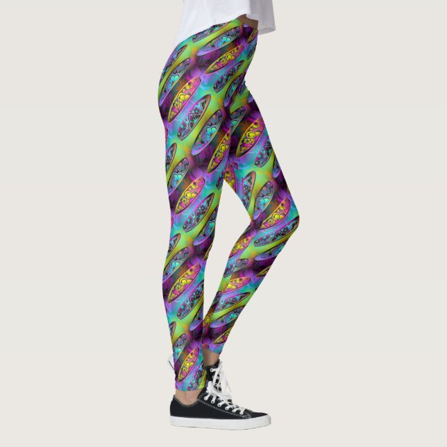 Panneaux de surf 2A-2D Options d'image Leggings (Droite)