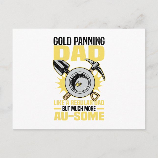 Panning for gold postcard (Front)