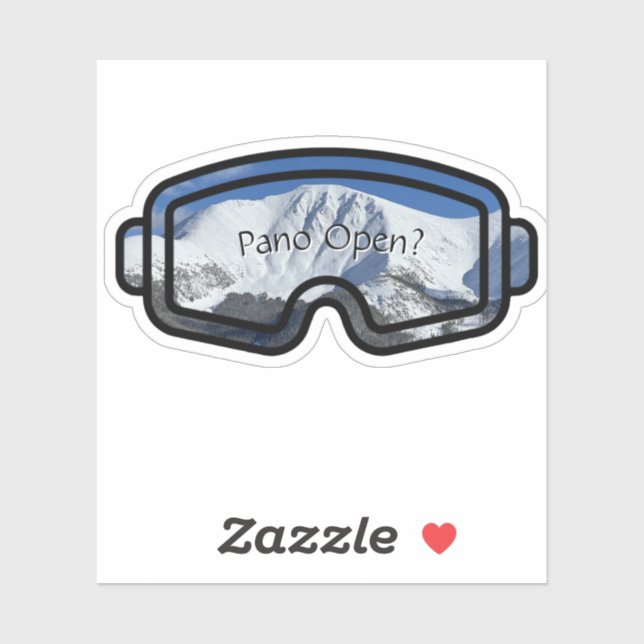 Pano Open Custom-Cut Vinyl Sticker (Feuille)