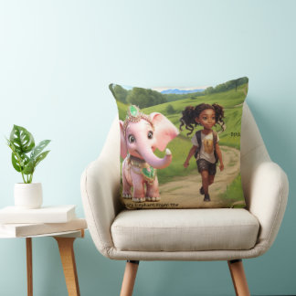 Panola & The Ivory Elephant Loved One’s Throw Pill Throw Pillow