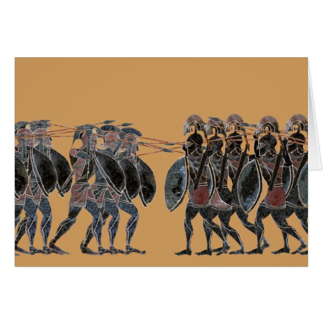 Panoplie - ligne de bataille de hoplite du grec (Devant horizontal)