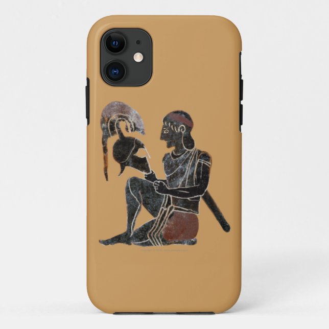 Panoply - Ancient Greek Hoplite Soldier, Sitting Case-Mate iPhone Case (Back)