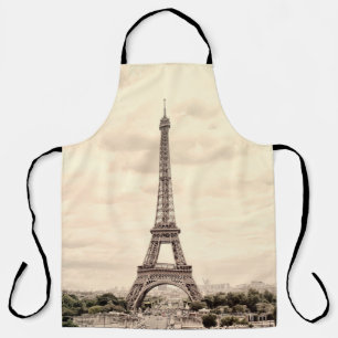 Panorama Eiffel Tower in Paris. France. Vintage vi Apron