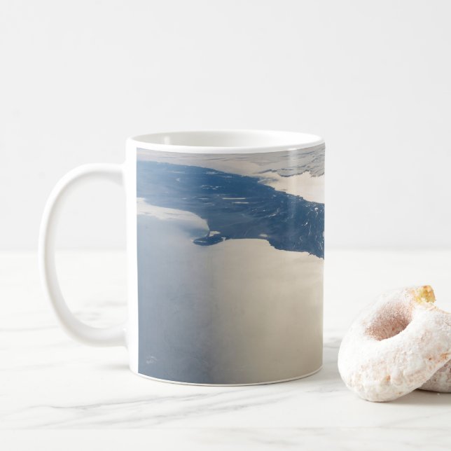 Panorama From Space Highlighting Cook Strait Coffee Mug (With Donut)