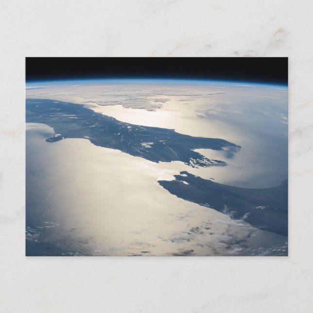Panorama From Space Highlighting Cook Strait Postcard (Front)