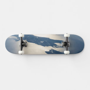 Panorama From Space Highlighting Cook Strait Skateboard