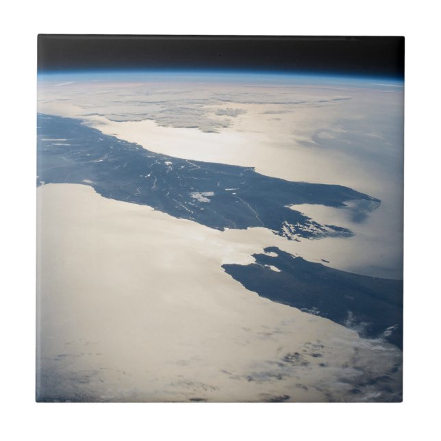 Panorama From Space Highlighting Cook Strait Tile (Front)