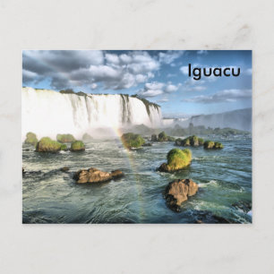 Panorama Iguacu falls Postcard