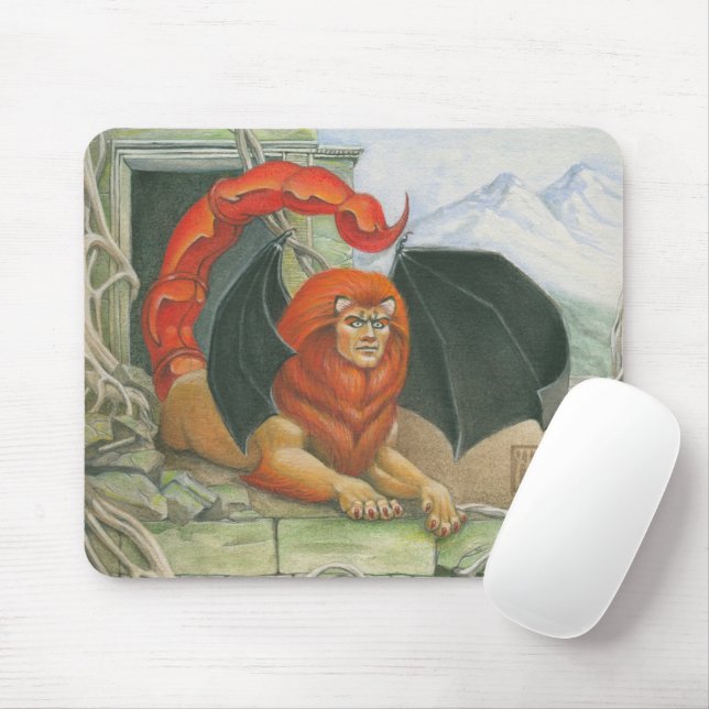 Panorama Manticore Mouse Pad (With Mouse)