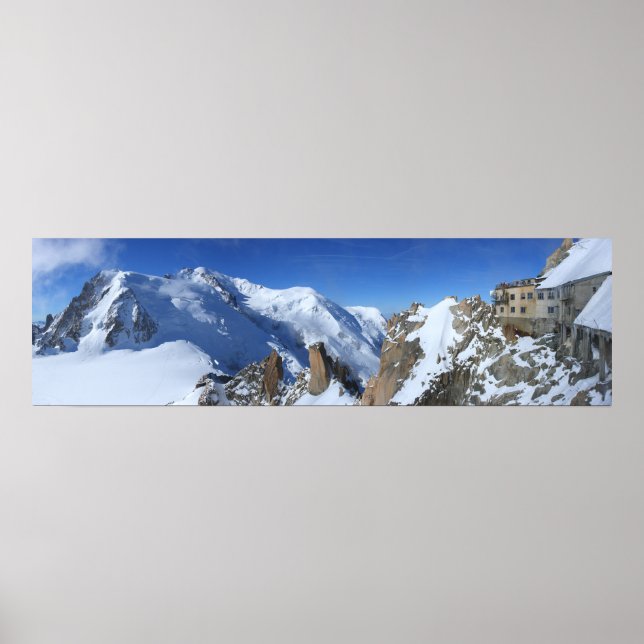 Panorama Mont Blanc France Poster (Front)