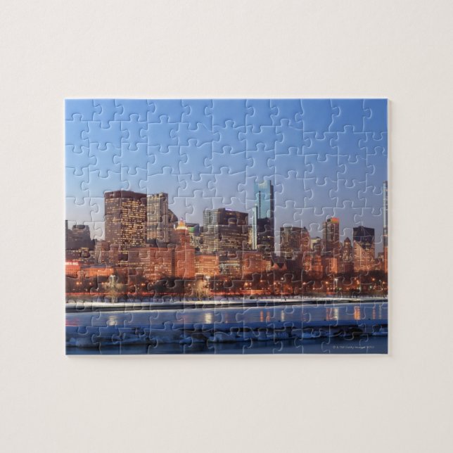 Panorama of Chicago, Illinois across Lake Jigsaw Puzzle (Horizontal)