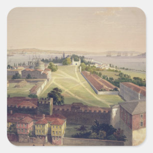 Panorama of Constantinople, plate 22 from 'Aya Sof Square Sticker