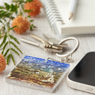 Panorama of Florence, Italy Flexible Photo Magnet Keychain
