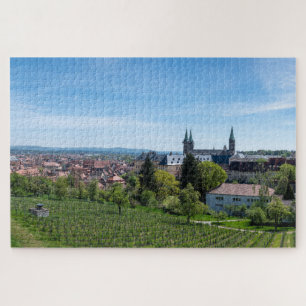 Panorama of historic old town of Bamberg, Germany Jigsaw Puzzle